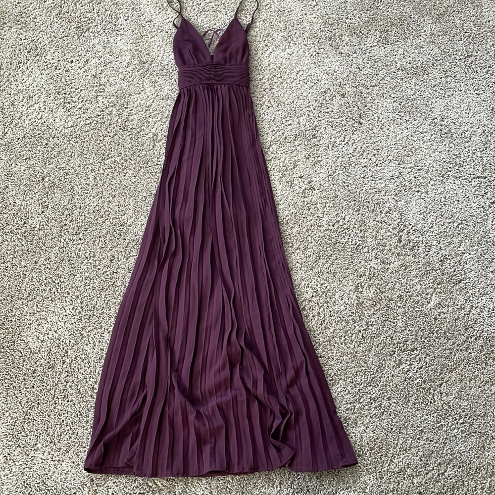 Purple maxi dress